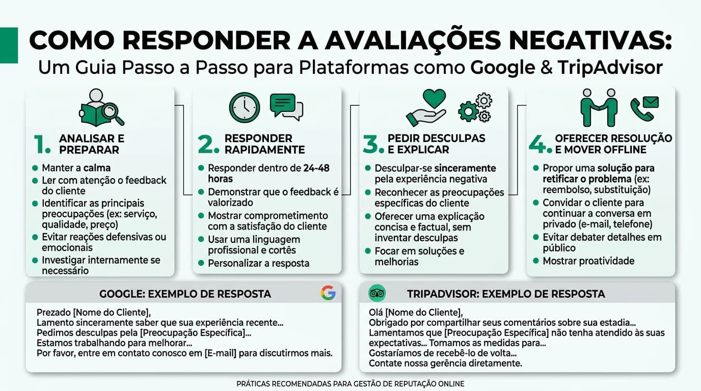 Ilustração de um gestor de PME a responder a avaliações online