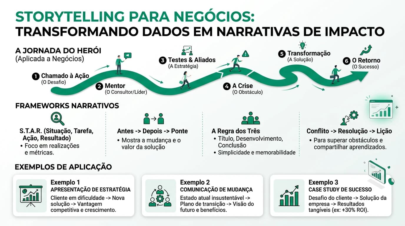 Infografia sobre storytelling para negócios
